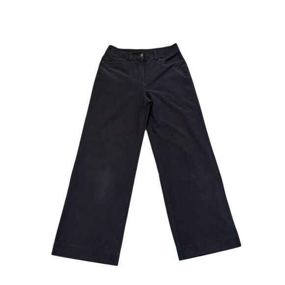 Lululemon City Sleek Black 5 Pocket High Rise Wide Leg Pant Full Length Size 29 - Picture 1 of 12